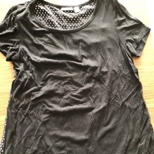 Polkadot short sleeve top